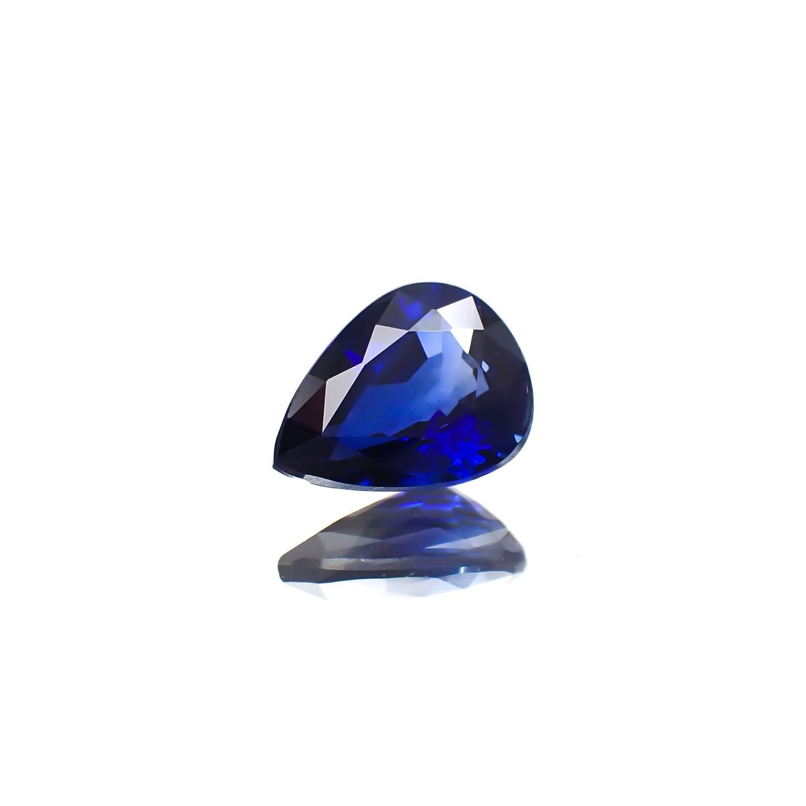 サファイア(宝石名サファイア)スリランカ/マダガスカル産 識別済 0.89ct / 7x5.4mm前後 [260817640]