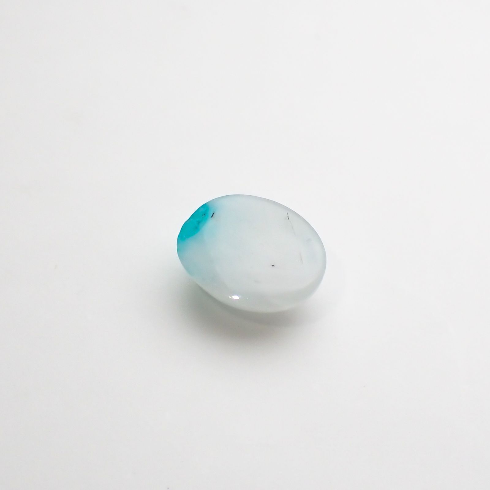パライバトルマリンインクォーツ(宝石名トルマリンインクォーツ/別名パライバ・トルマリンインクォーツ) ブラジル産 1.26ct 識別済[210711997]7.8×6.2mm前後