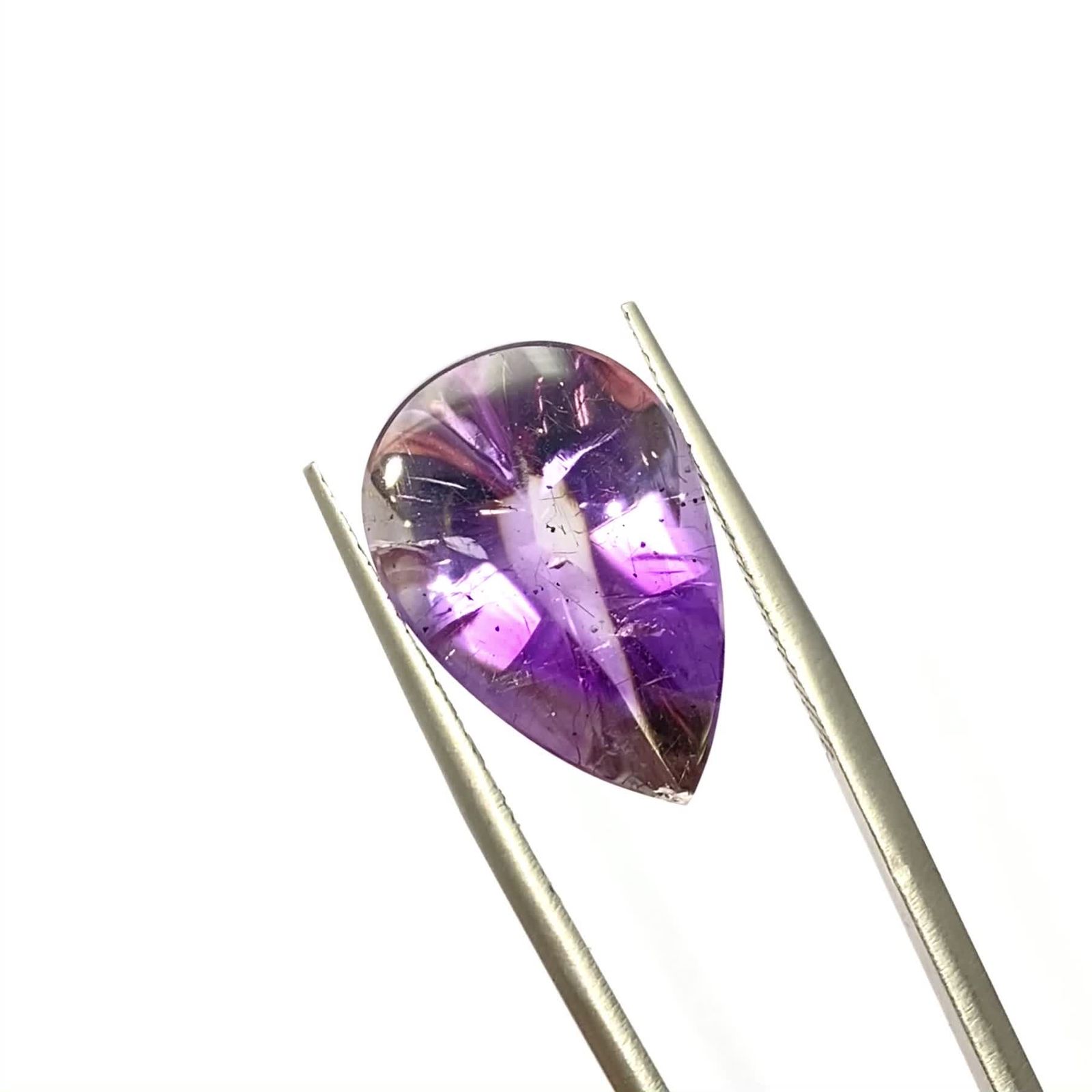 アメジストエレスチャル ブラジル産 10.48ct[230119783]18.7x12.5mm