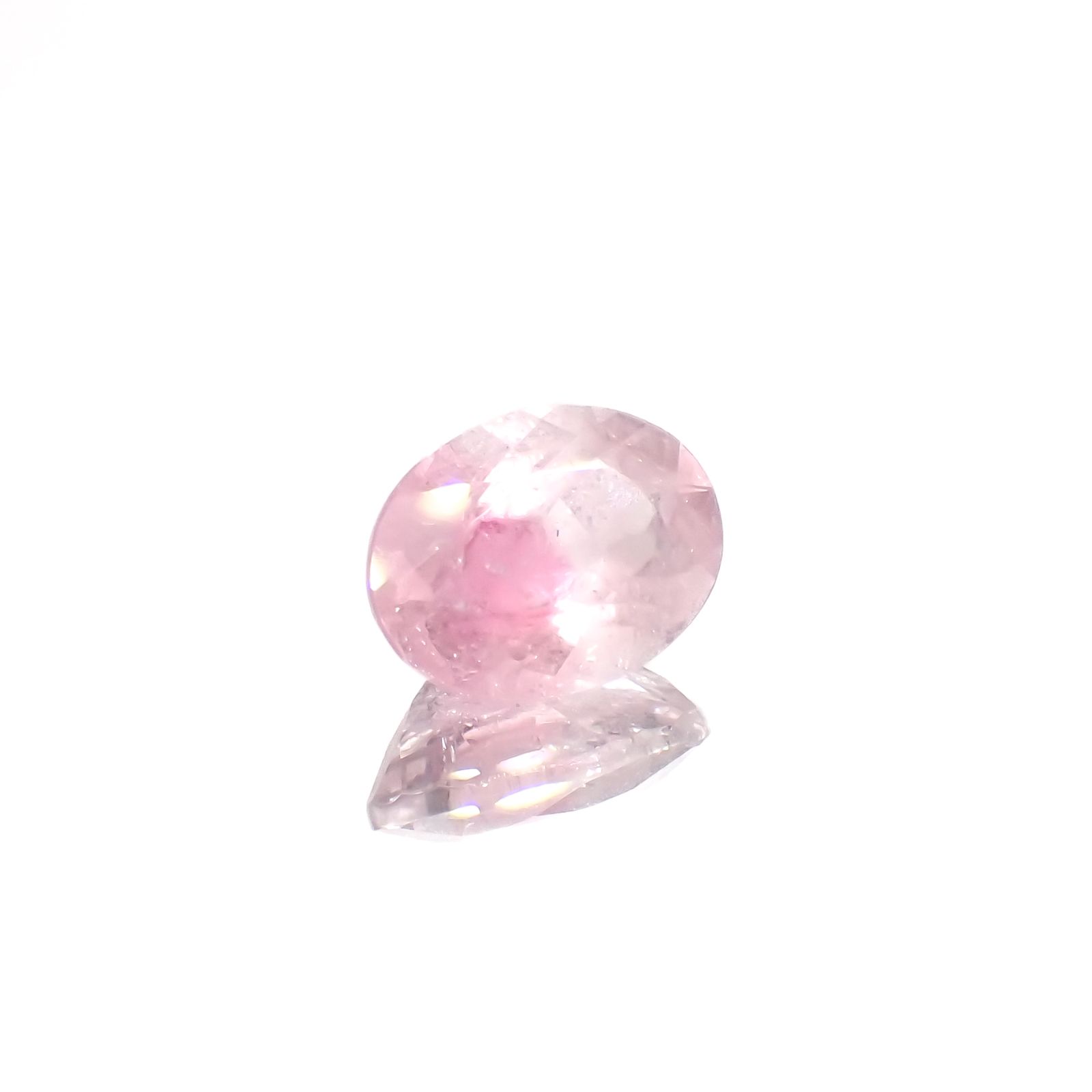 ピンククリスタルトルマリン(宝石名ピンク・トルマリン)コンゴ民主共和国産 1.33ct 識別済[230823235]8.1x6.1mm前後