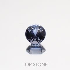 グレイッシュブルースピネル ビルマ産 ルース 0.67ct[210811124]5×4.9mm前後