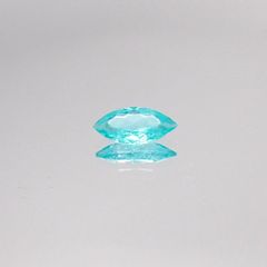 パライバトルマリン(宝石名トルマリン/別名パライバ・トルマリン) ブラジル・キントス鉱山産 0.331ct ソ付(宝貴協)[20052696]7.6×3.6mm前後
