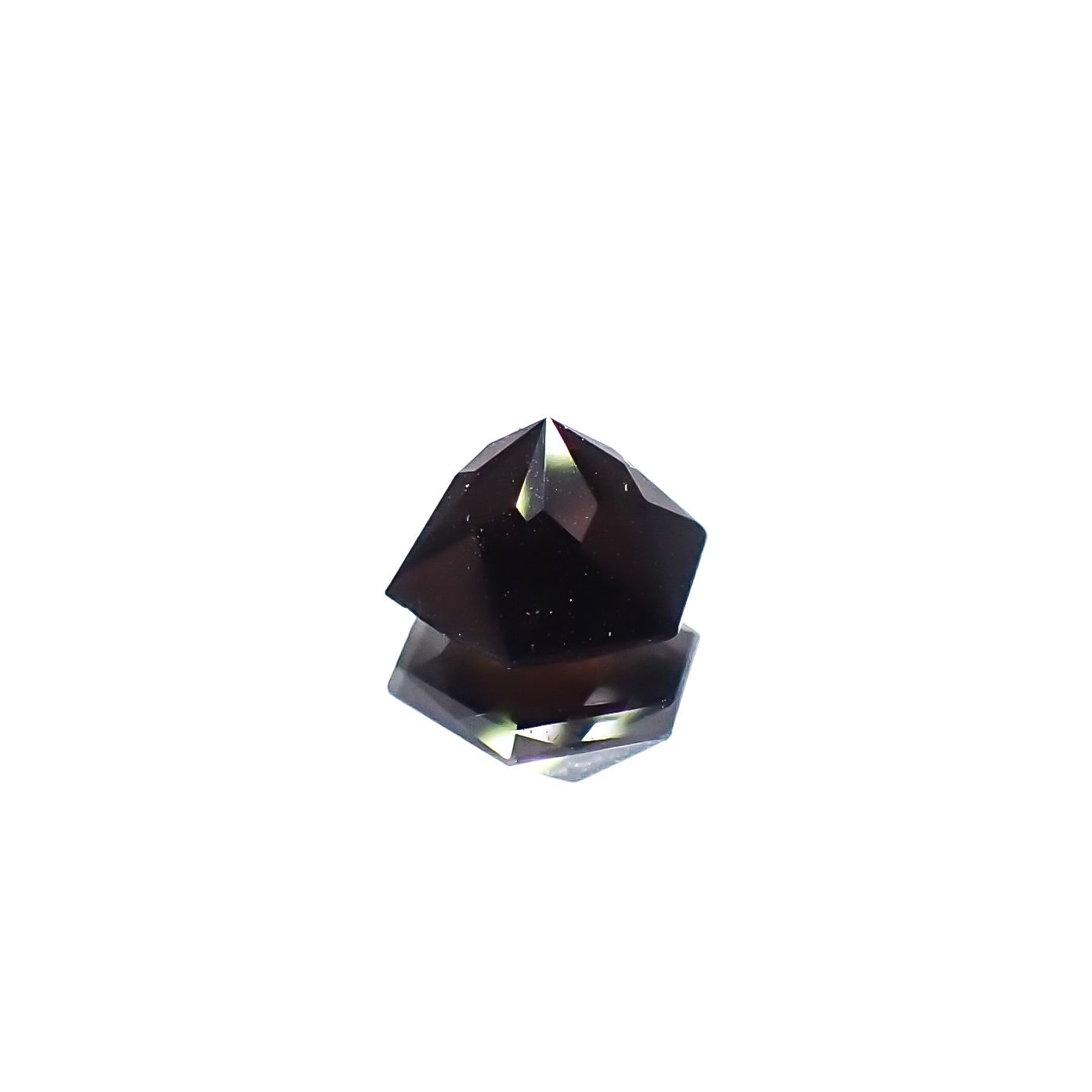 ◇ヘキサゴンカット◇モリオン チベット産 1.40ct[240427362]7.1x7.1mm前後