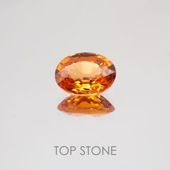マンダリンガーネット ケニア産 ルース 1.55ct[20129310]7.9×5.9mm前後