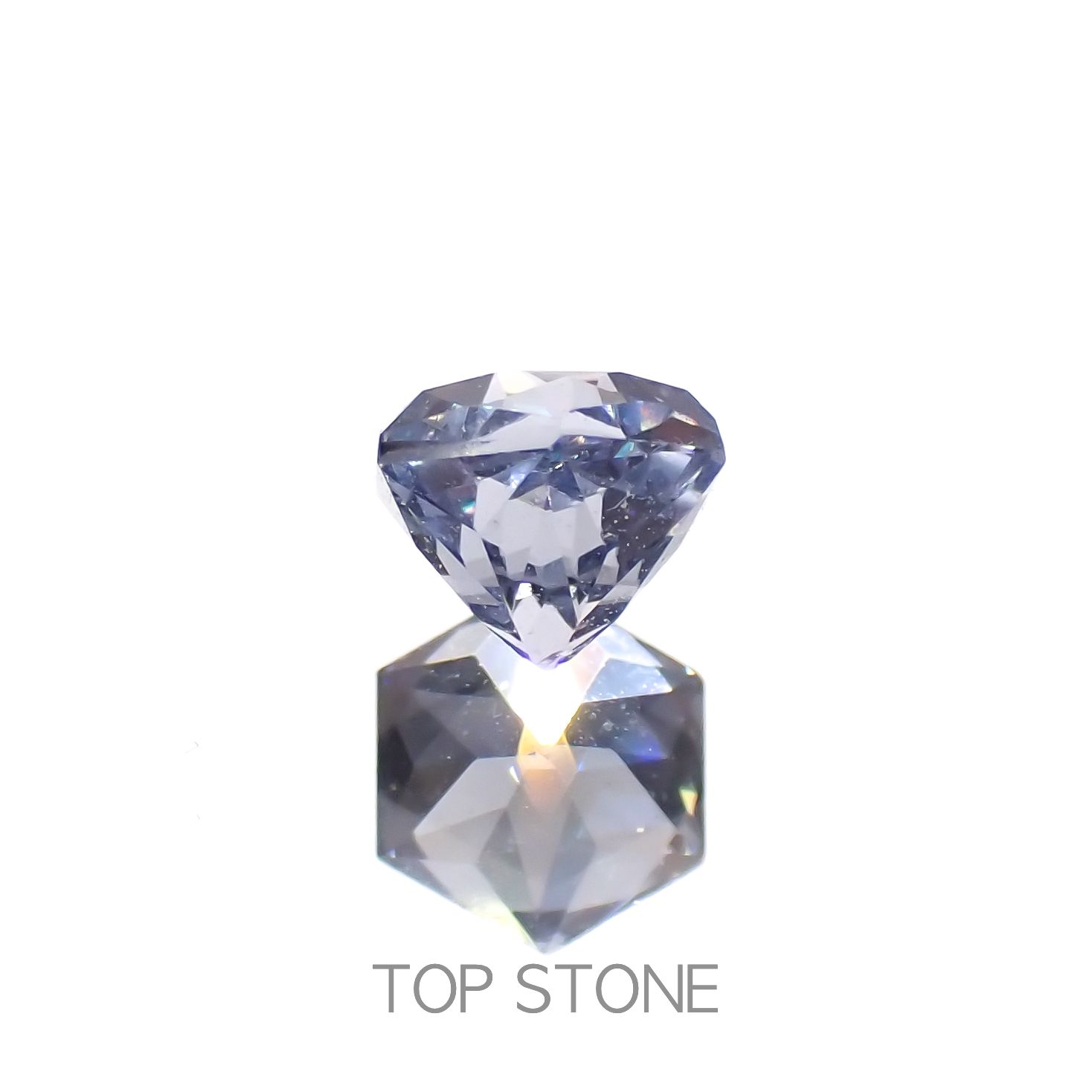 ◇ヘキサゴンカット◇ラベンダースピネル(宝石名スピネル)ビルマ/マダガスカル産 0.46ct 識別済[230220655]4x4mm前後