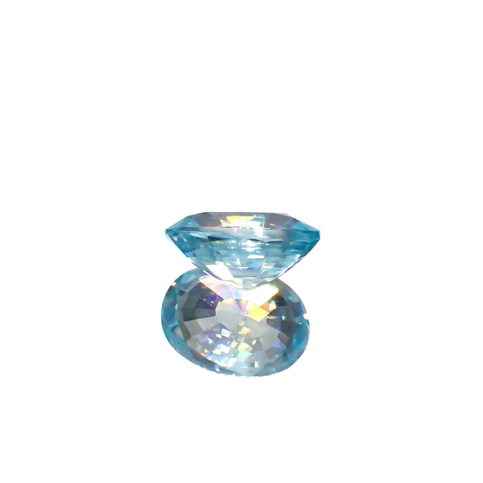 アイスブルージルコン カンボジア産 1.88ct[221018658]8x5.9mm前後