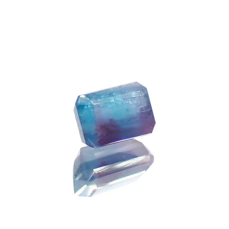 バイカラーパライバトルマリン 非加熱 ブラジル・バターリャ鉱山産 0.23ct[230220469]3.9x2.7mm前後