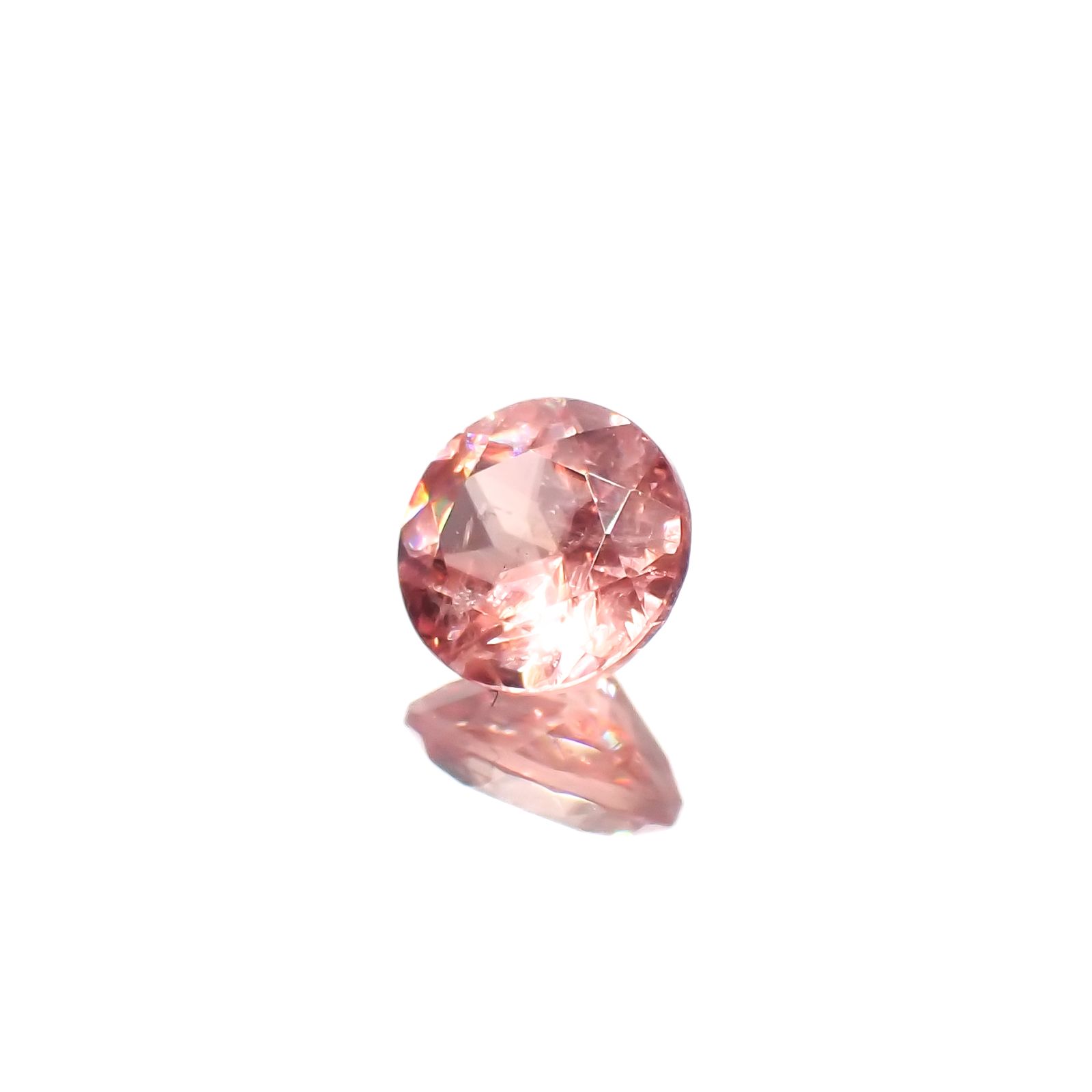 ロードクロサイト(宝石名ロードクロサイト)アメリカ・コロラド州・デトロイトシティ鉱山産 0.42ct 識別済[231224917]4.6x4.6mm前後