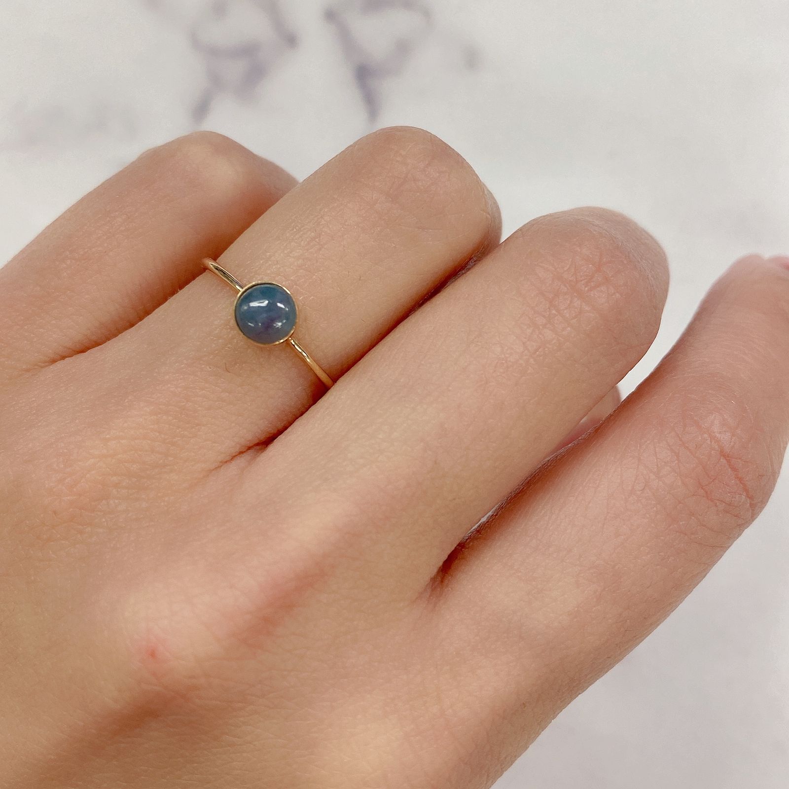 バイカラーパライバトルマリン ブラジル産 0.49ct[210510329]5.2×5.1mm前後