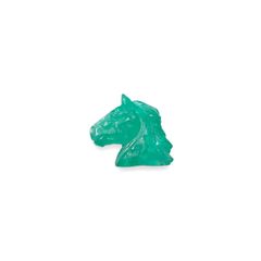 ◇カスタムカット・馬彫刻◇エメラルド コロンビア産 3.51ct[230421701]13.2x15.4mm前後