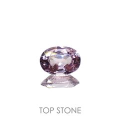 ラベンダーピンクスピネル(宝石名スピネル)ビルマ/マダガスカル産 0.83ct 識別済[220917592]7x5mm前後