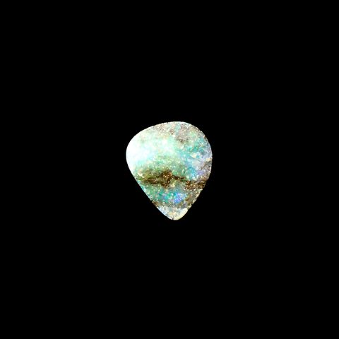 ボルダーオパール 原石磨き オーストラリア産 3.29ct[231225156]12x10.3mm前後