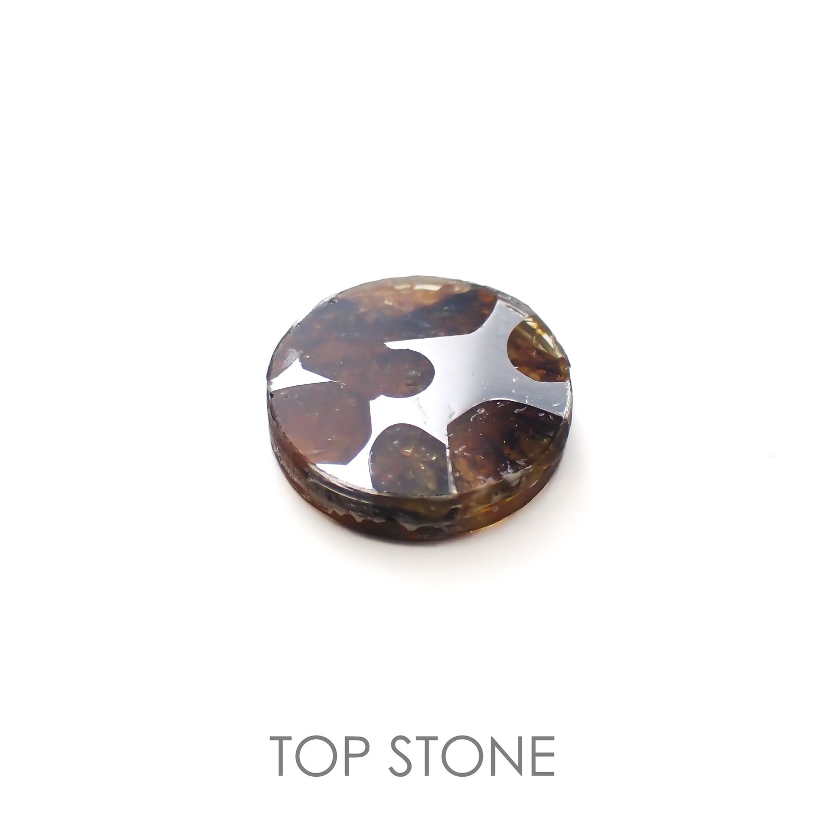 パラサイト隕石Sericho トリプレット 発見地：ケニア 4.29ct[220817526]12.2x12.2mm前後