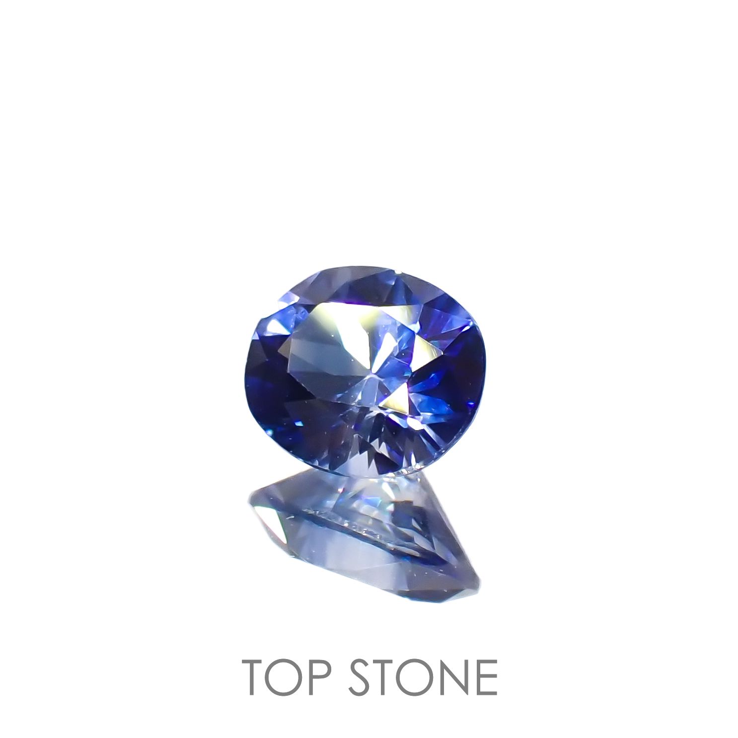 バイカラーサファイア(宝石名サファイア)スリランカ/マダガスカル産 0.61ct 識別済[220817434]5.6x4.5mm前後