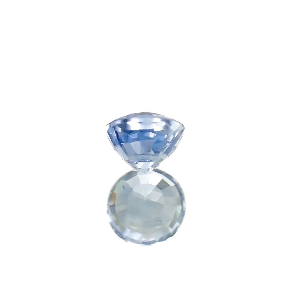 アイスブルーサファイア(宝石名サファイア)スリランカ/マダガスカル産 0.34ct 識別済[230119941]3.9x3.8mm前後