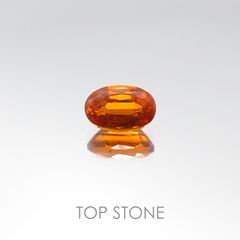 オレンジカイヤナイト タンザニア産 ルース 0.69ct[20096002]6.2×4.1mm前後