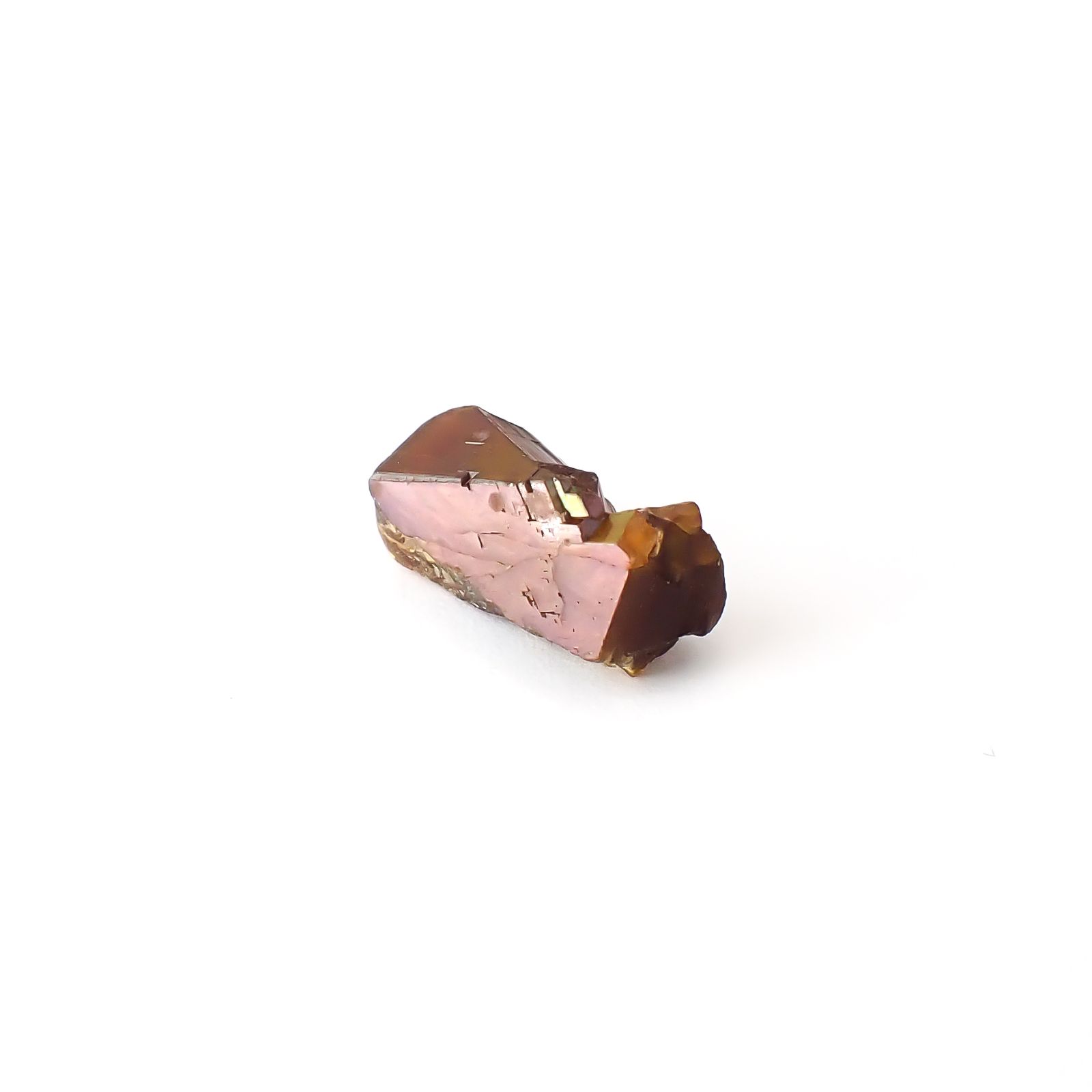 レインボーガーネット原石2個セット 日本・奈良県産 16.21ct(2pcs合計) / 11.5-13.9x7.1-10.2mm前後 [260432079]