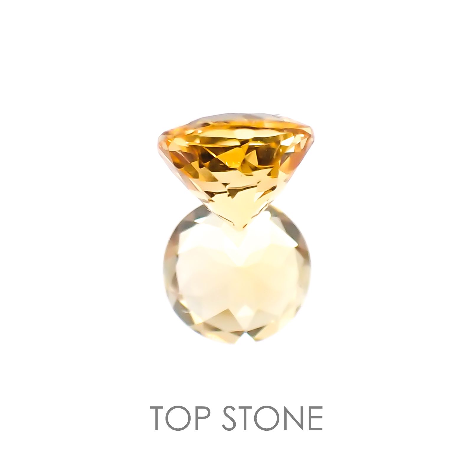 インペリアルトパーズ ブラジル産 ルース 0.41ct[20117850]4.4×4.3mm前後