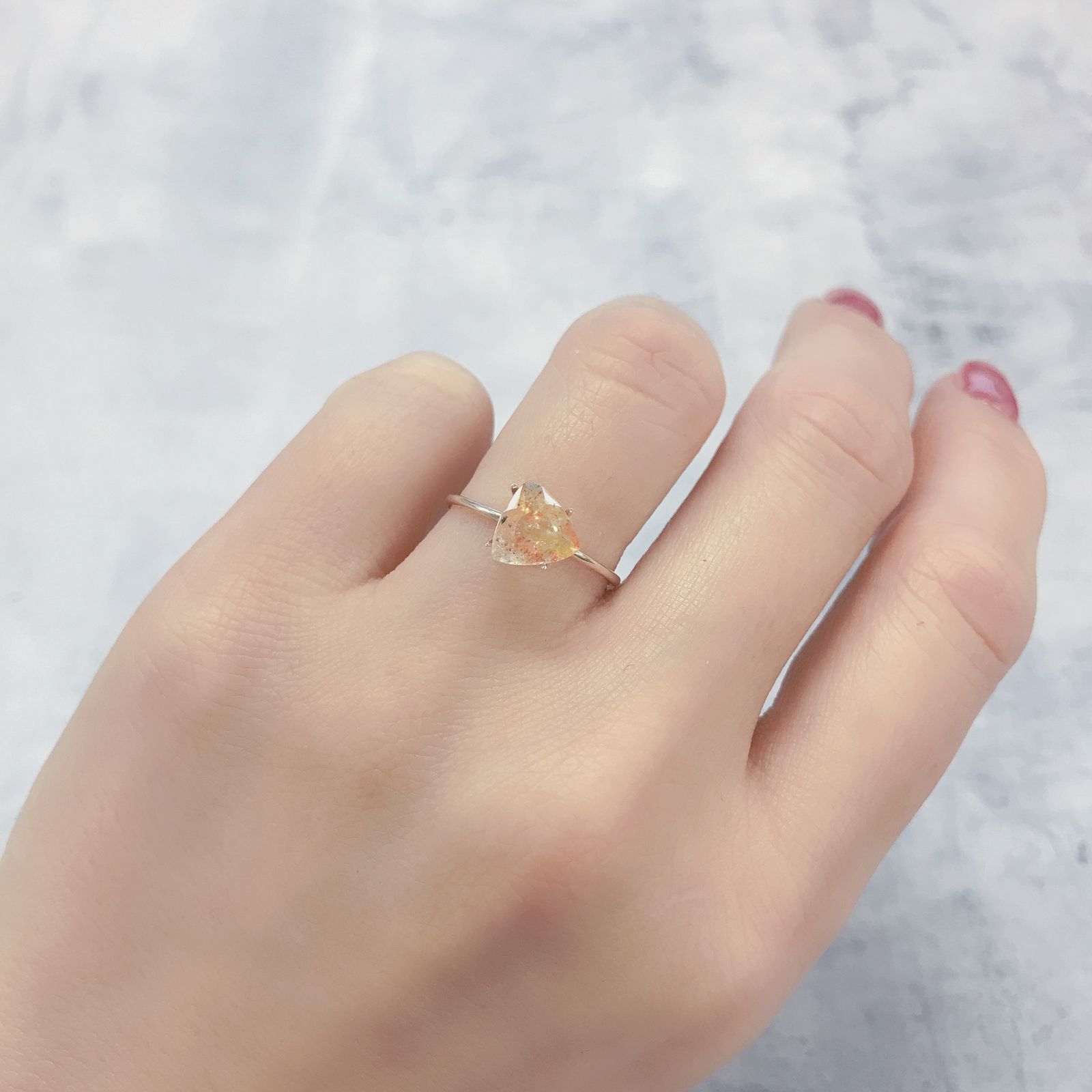 オーロラクォーツ ブラジル・ミナスジェライス産 1.15ct[220114379]7.1x7.4mm前後