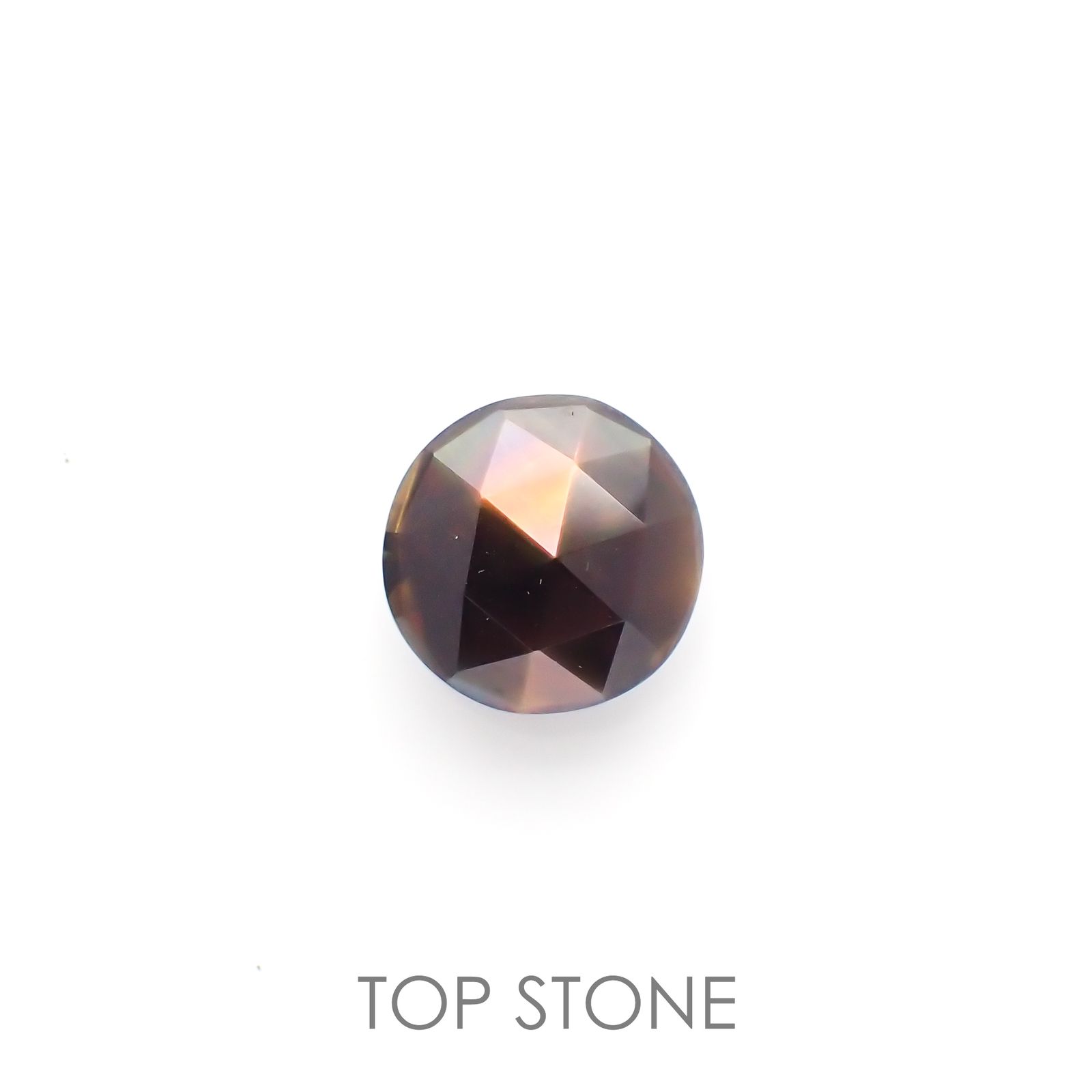 レインボーガーネット(宝石名アンドラダイト レインボー・ガーネット) 日本・奈良県産 8.459ct ソ付(彩珠)[210812938]11.8×11.7mm前後