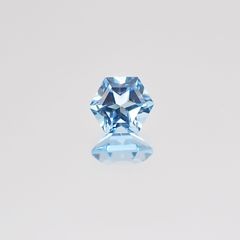 <ランダムセレクト1個販売> ◇ヘキサゴンカット◇スイスブルートパーズSA(宝石名ブルー・トパーズ) ブラジル産 0.37ct前後 識別済[210310177]4×4mm前後