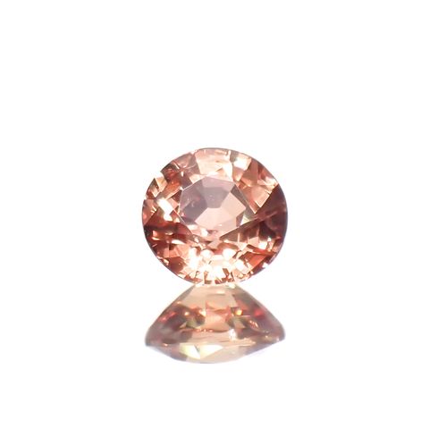 パパラチャサファイア(宝石名サファイア/別名パパラチャ・サファイア)スリランカ産 0.35ct GIA鑑付[230521932]4.06x4.13mm前後
