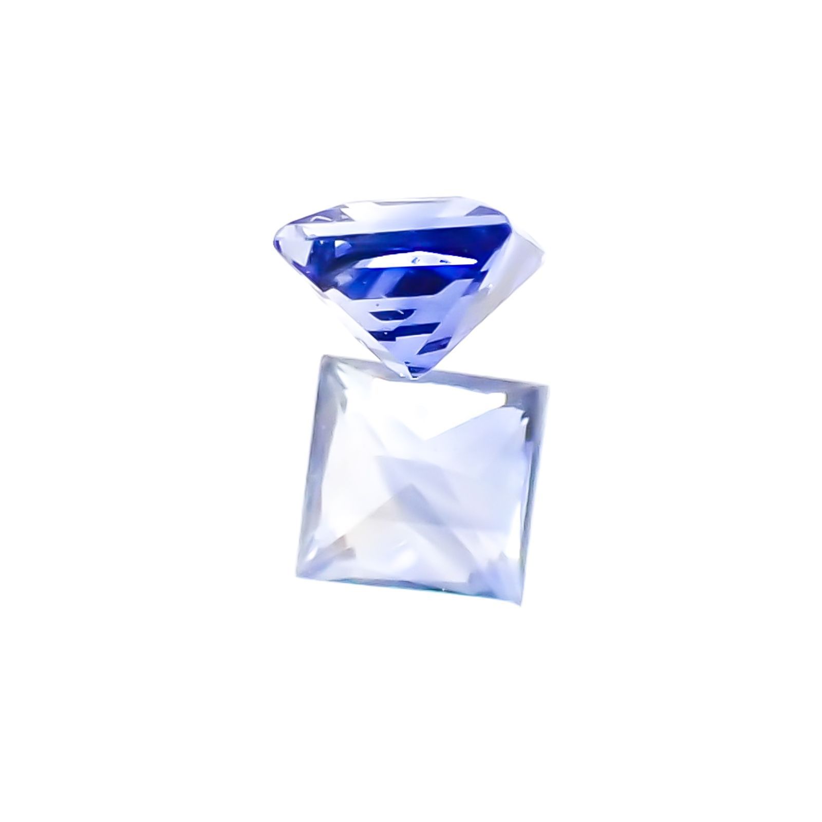 ◇プリンセスカット◇サファイア(宝石名サファイア) スリランカ産 0.15ct 識別済[20117893]2.8×2.7mm前後