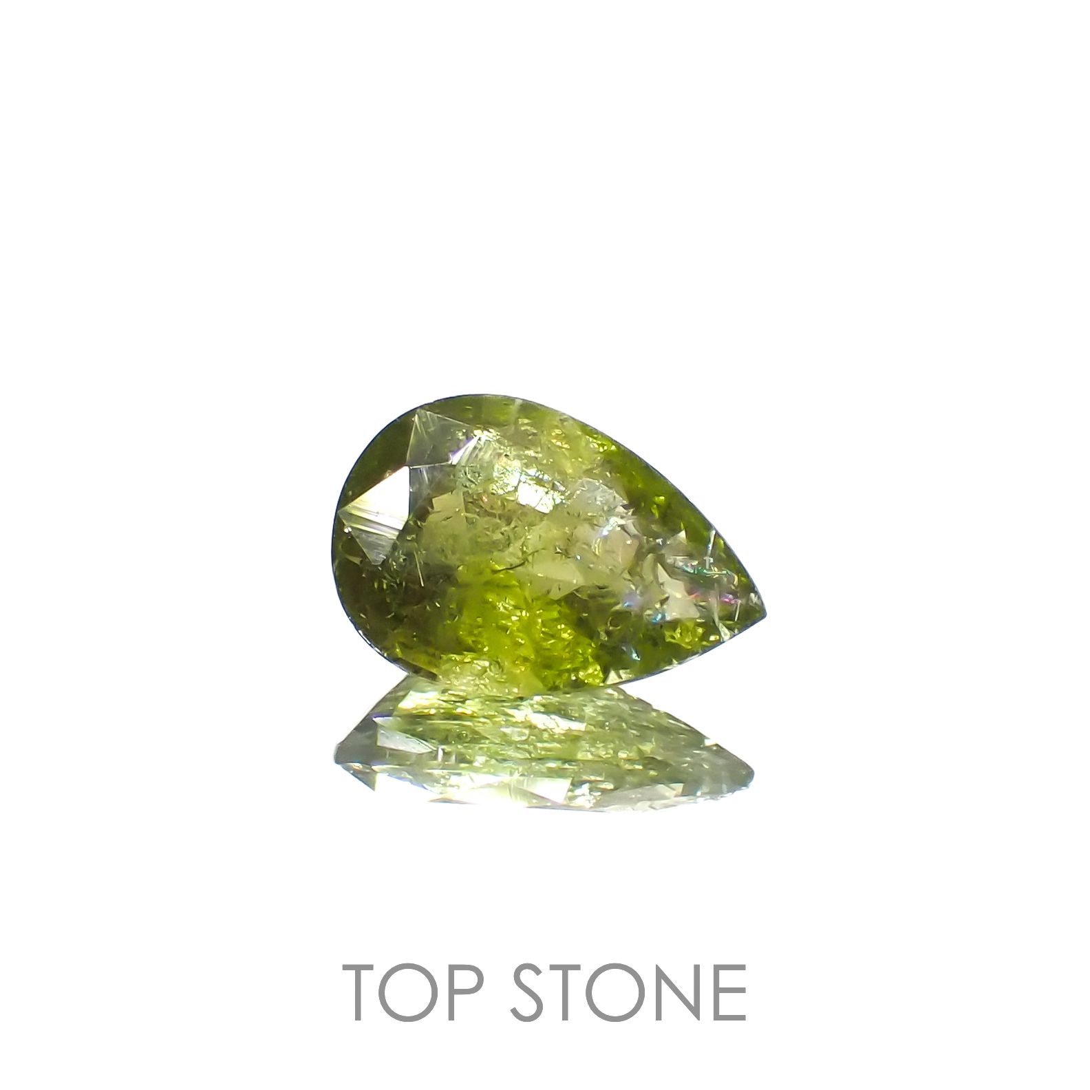 イリデッセンスクロムトルマリン(宝石名トルマリン)ケニア産 0.63ct 識別済[221119095]7.4x5.1mm前後