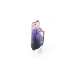 バイカラータンザナイト 原石(宝石名バイカラー・ゾイサイト)タンザニア産 5.750ct ソ付(彩珠)[230622313]21.8x9mm前後