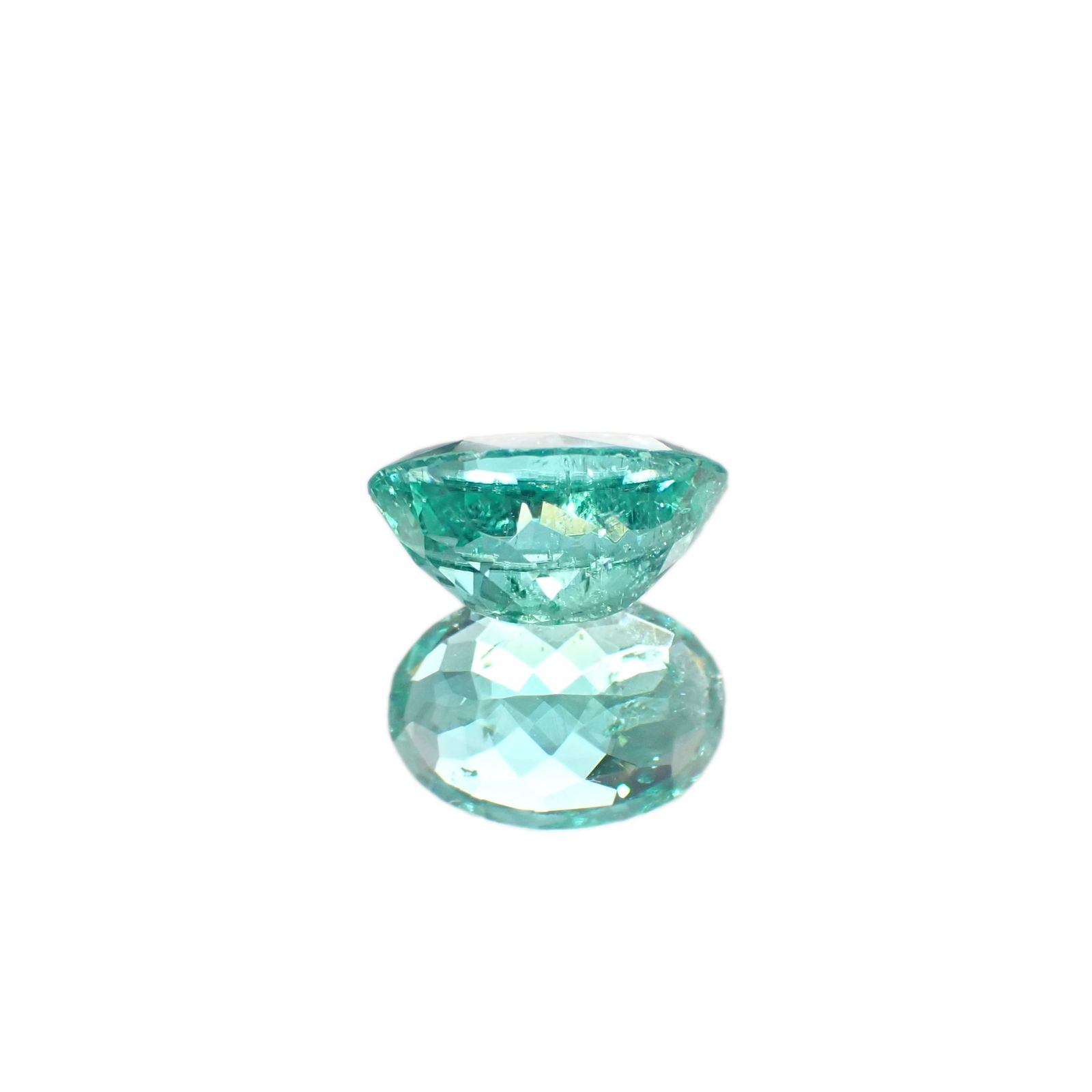 パライバトルマリン(宝石名トルマリン/別名パライバ・トルマリン) ブラジル産 1.65ct GIA鑑付[19110905]9.0×6.3mm前後