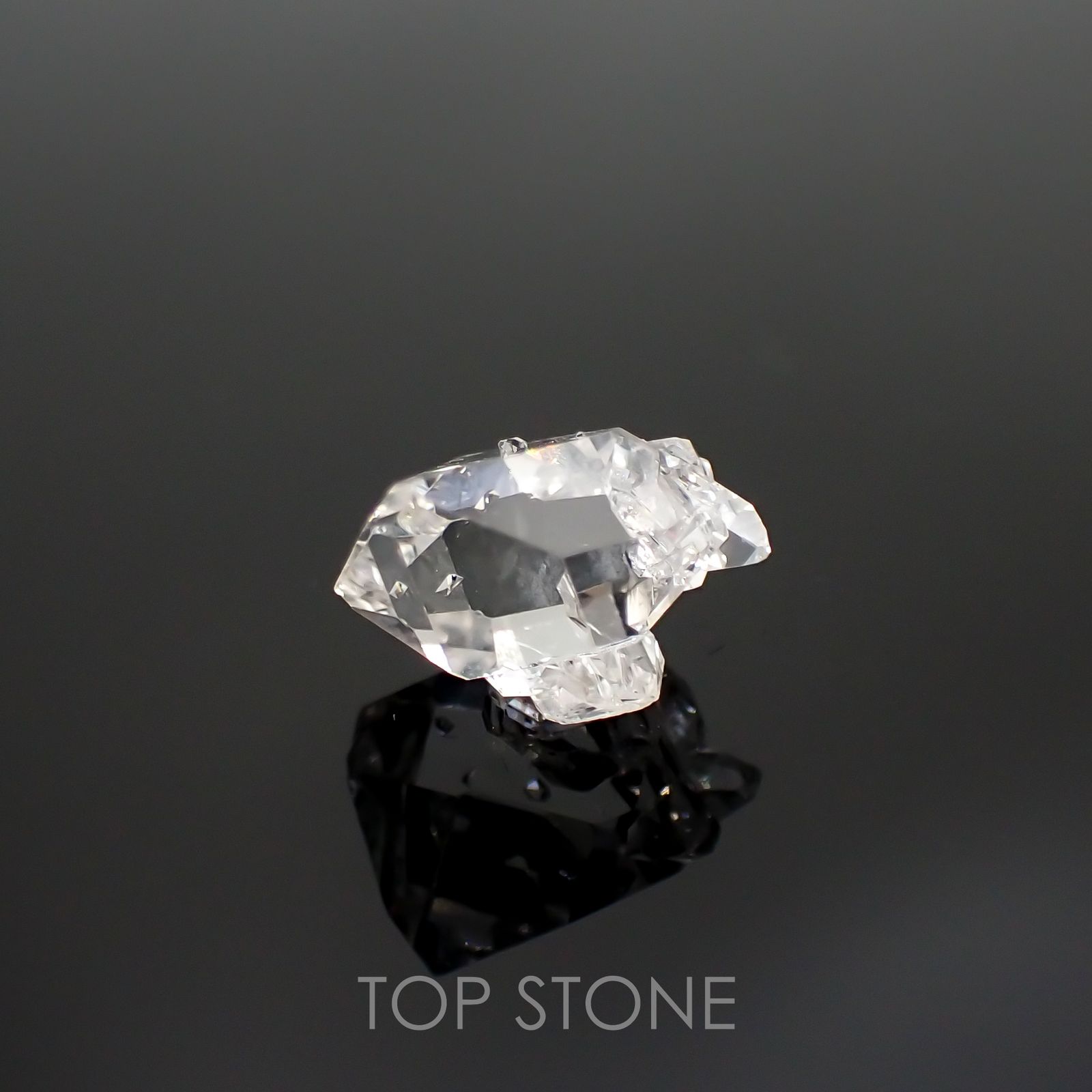 ハーキマーダイヤモンド 原石 アメリカ・ニューヨーク州産 4.14ct[220115430]10.8x8.7mm前後