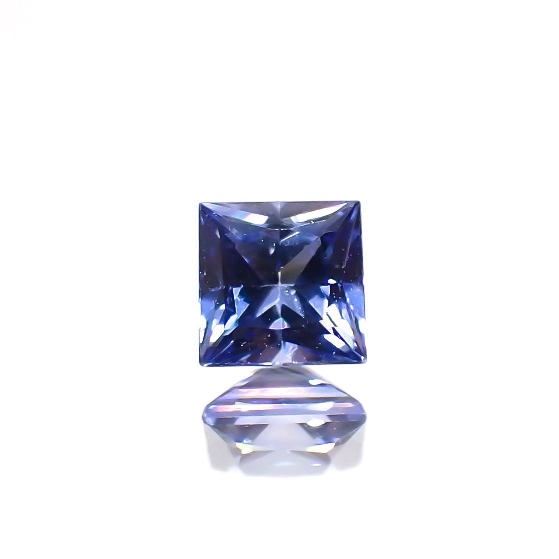 ◇プリンセスカット◇サファイア(宝石名サファイア)スリランカ産 0.23ct 識別済[230622455]3.1x3.1mm前後