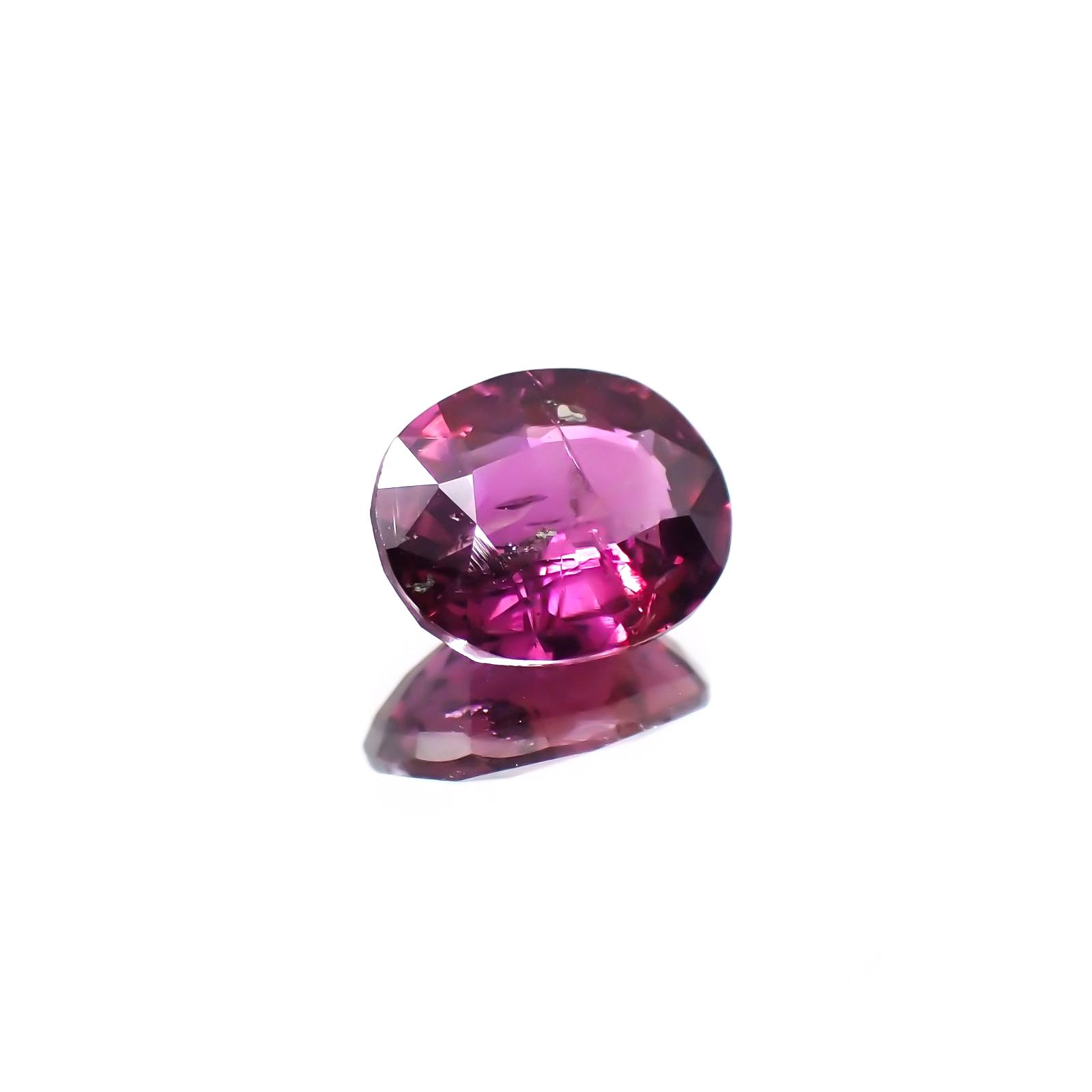 パープルサファイア(宝石名バイオレット・サファイア) カシミール地方産 1.236ct ソ付(彩珠)[210510234]7.3×6mm前後