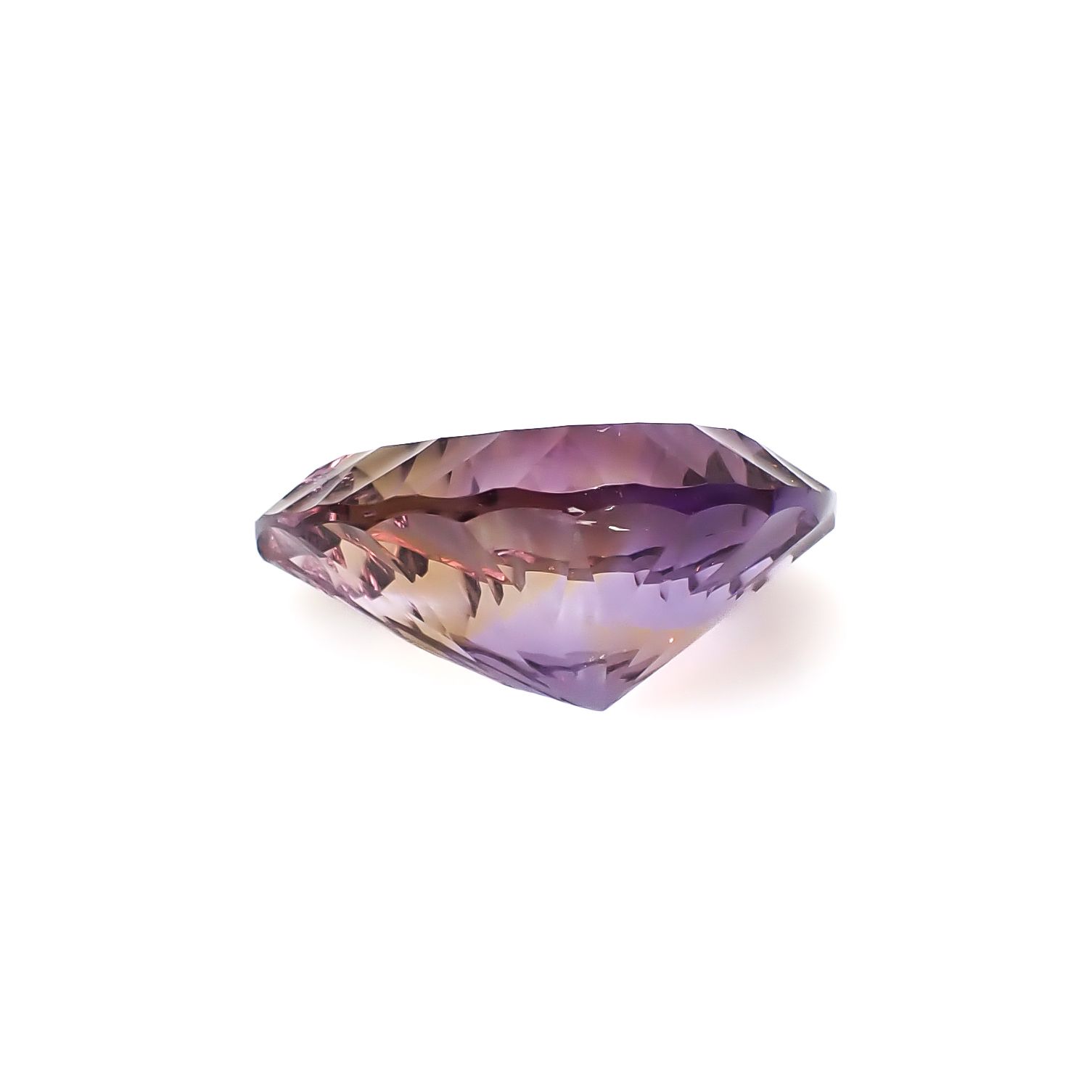 ◇コンケーブカット◇アメトリン ボリビア/ブラジル産 42.44ct [250129784]28.4x24.2mm前後