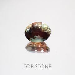 バイカラーオレゴンサンストーン アメリカ産 ルース 3.09ct[210410541]10.6×8.2mm前後