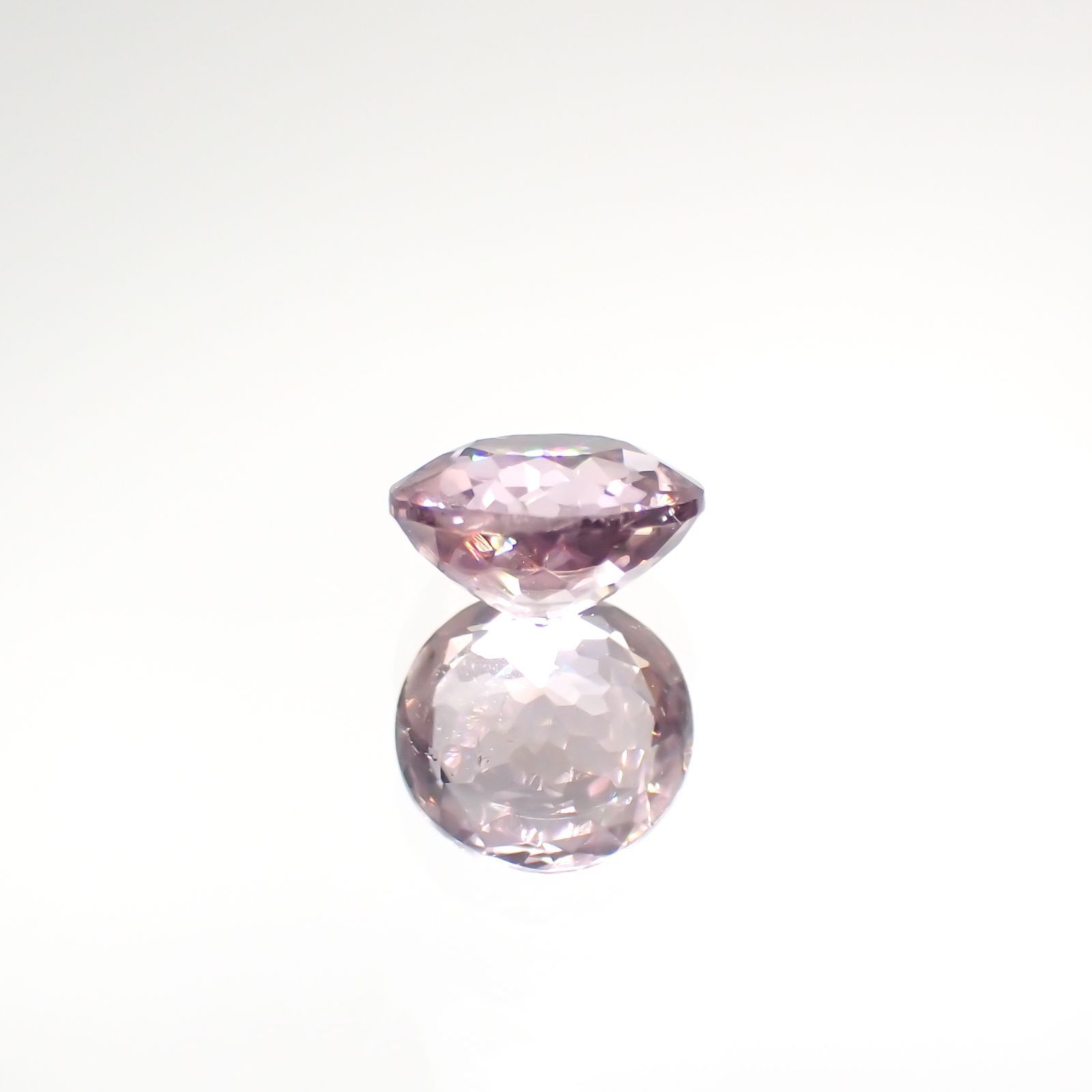 ピンクダイアスポア(宝石名ダイアスポア) アフガニスタン産 1.467ct ソ付(日独)[210812435]7.0×7.1mm前後