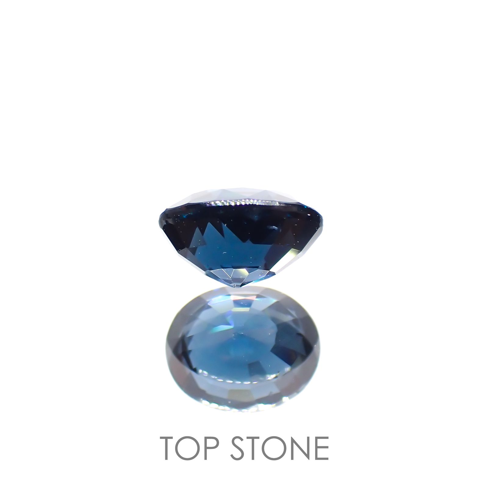 コバルトブルースピネル(宝石名ブルー・スピネル) スリランカ産 1.378ct 日独鑑付[20062926]7.1×5.8mm前後