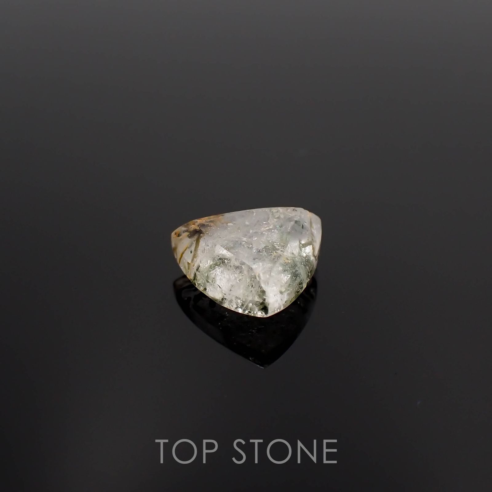 ヘデンベルジャイトインクォーツ インドネシア産 1.99ct[230120046]8.8x9.1mm前後