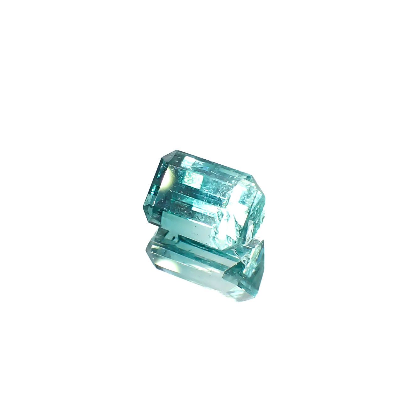 バイカラートルマリン アフガニスタン産 1.72ct [250730924]7.5x5.3mm前後
