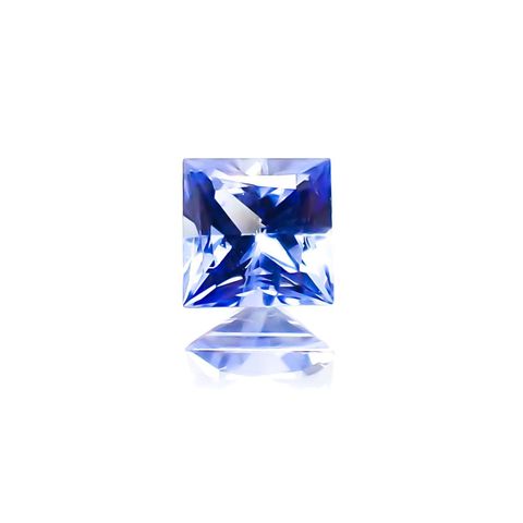 ◇プリンセスカット◇サファイア(宝石名サファイア)スリランカ産 0.21ct 識別済[231124234]3.2x3.2mm前後