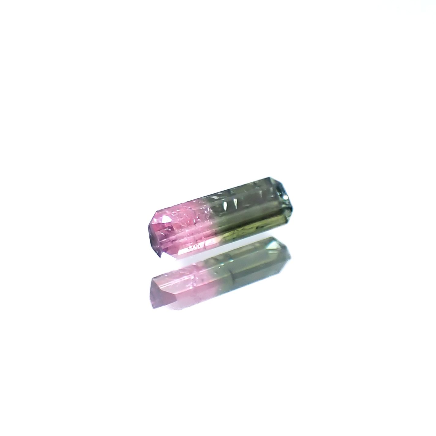 バイカラートルマリン アフガニスタン産 0.22ct [250329962]6.6x2.2mm前後