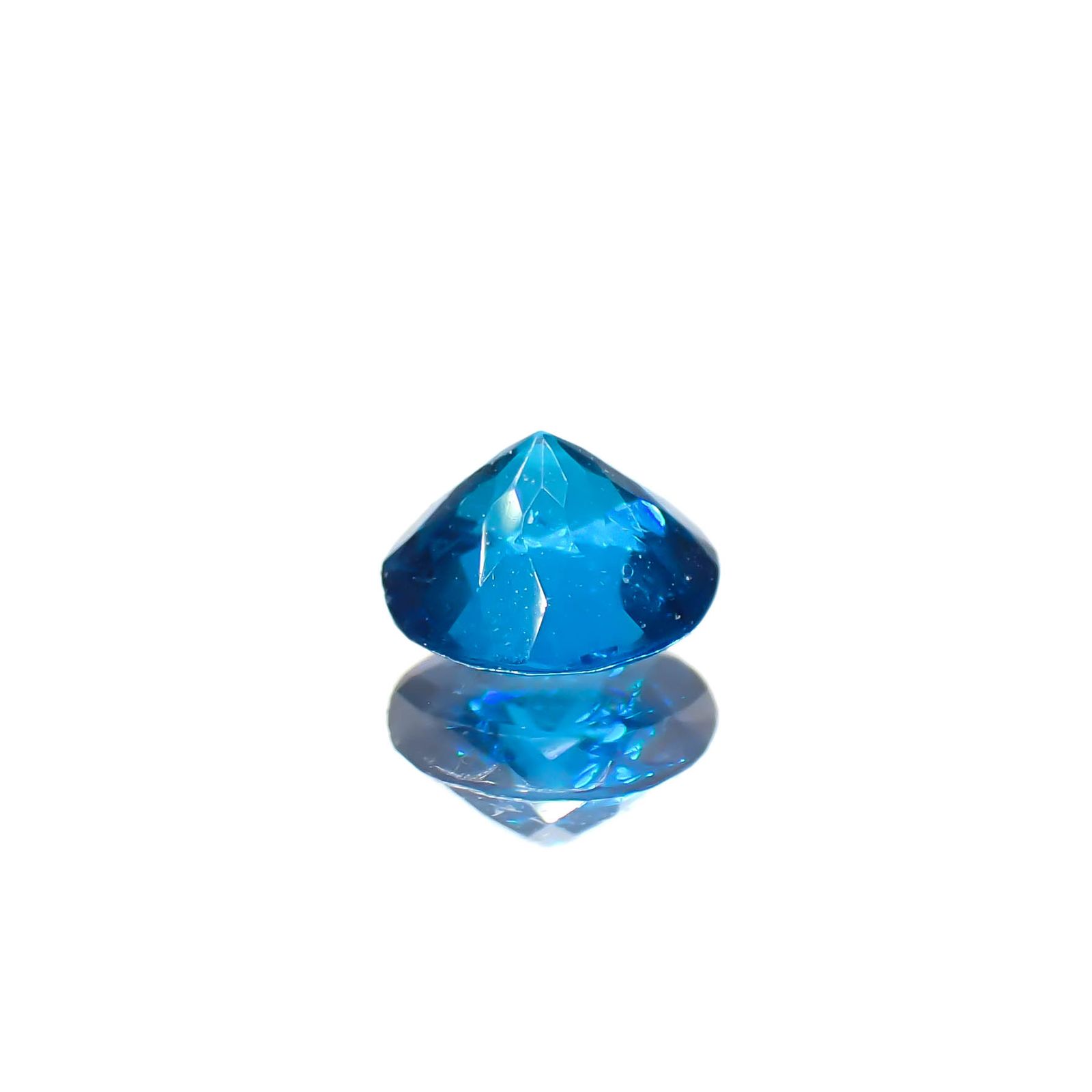 ディープブルーアパタイト マダガスカル産 0.28ct[240628151]4.2x4.2mm前後