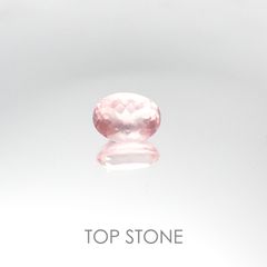 ディープローズクォーツ(宝石名ローズ・クォーツ) モザンビーク産 1.68ct 識別済[20095384]8.9×6.7mm前後