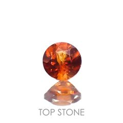 オレンジロードクロサイト 南アフリカ産 0.14ct[230321025]3x2.9mm前後