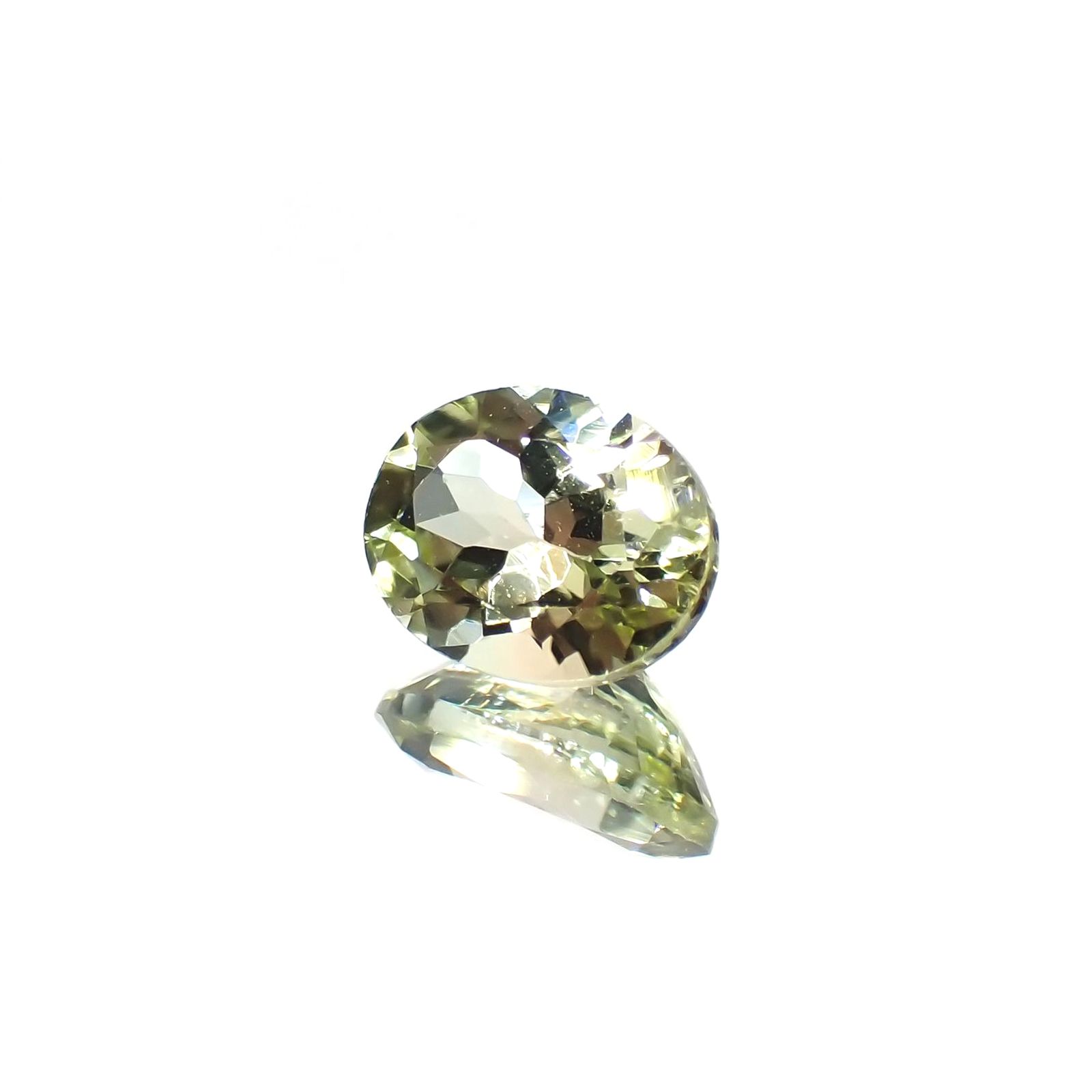 バイカラートルマリン(宝石名トルマリン)コンゴ民主共和国産 1.38ct 識別済[220717023]8.1x6.2mm前後