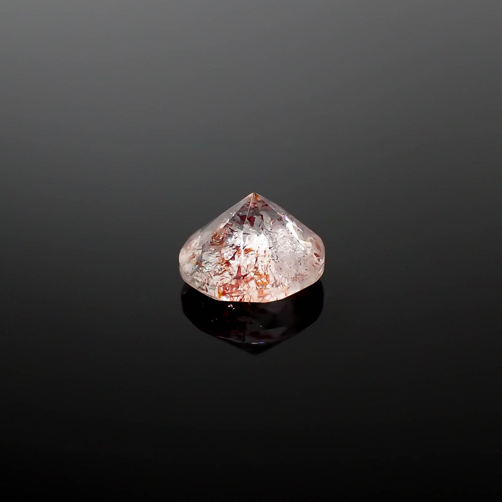 ファイヤークォーツ ナイジェリア産 1.34ct[240326708]7.5x7.5mm前後
