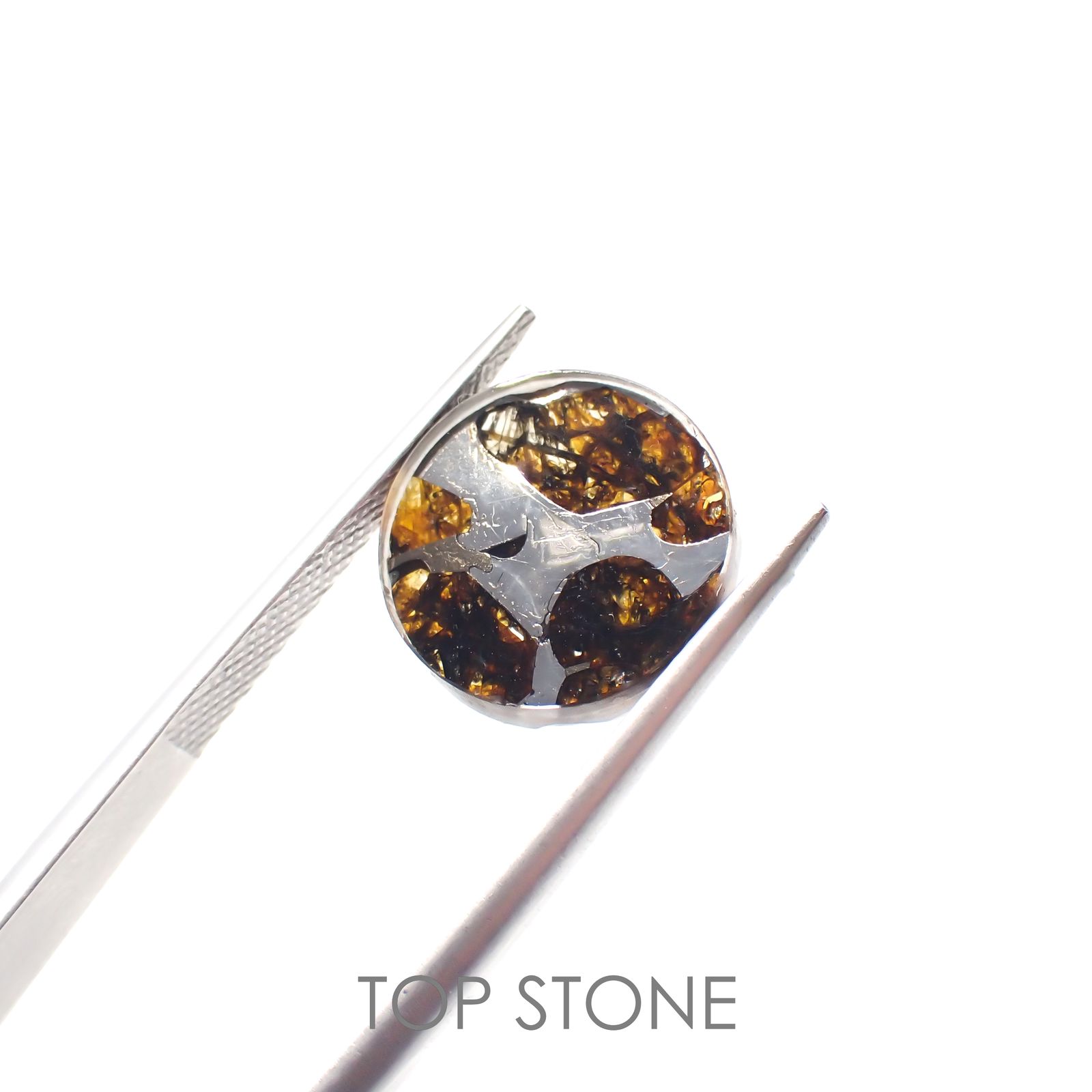 パラサイト隕石Sericho トリプレット 発見地：ケニア 4.05ct[220817531]12x12mm前後
