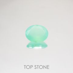 グリーンオパール(宝石名コモンオパール) 南アフリカ産 2.29ct 識別済[210510754]10.1×8.2mm前後