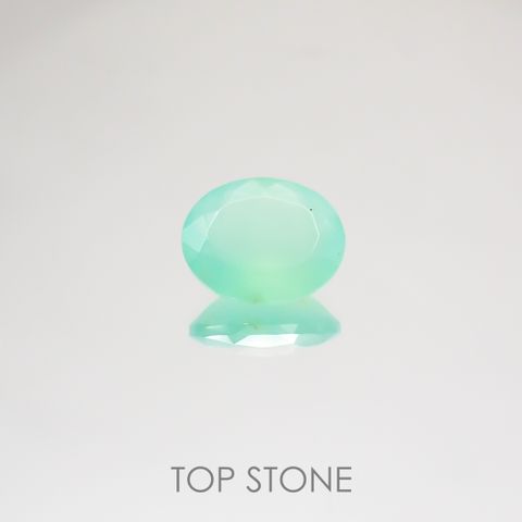 グリーンオパール(宝石名コモンオパール) 南アフリカ産 2.29ct 識別済[210510754]10.1×8.2mm前後