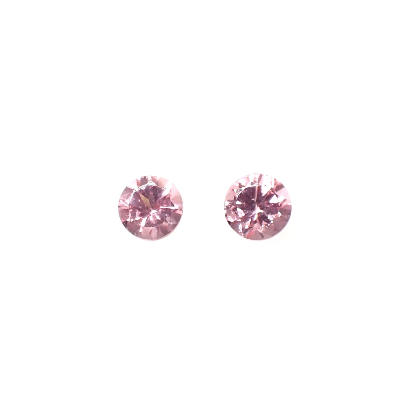 ◇ペアセット◇ピンクスピネル タンザニア産 0.43ct(2pcs合計) [250730789]3.5x3.4mm前後
